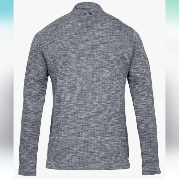 Under Armour Men's Seamless 1/2 Zip. Grey/Black Size M. Excellent Condition - Picture 4 of 6